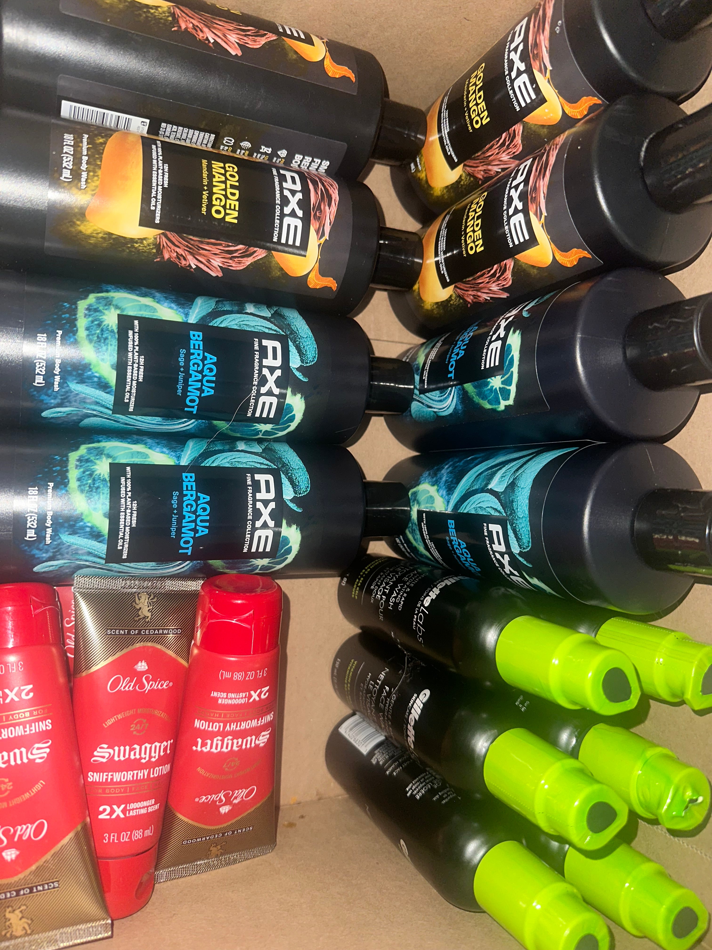 Men’s Grooming Box $150+ Resell Value AXE Old Spice Gillette Bulk Lot